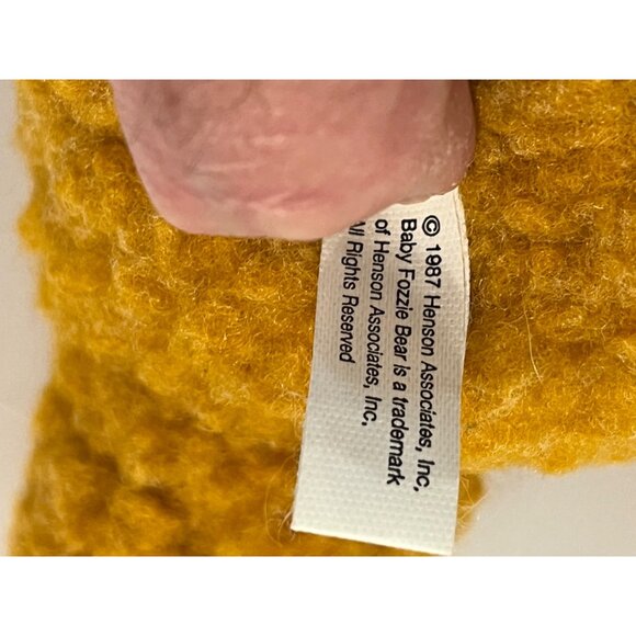 Vintage 1987 Henson Associates Baby Fozzie Bear Plush Toy By Simon Marketing - Picture 4 of 6